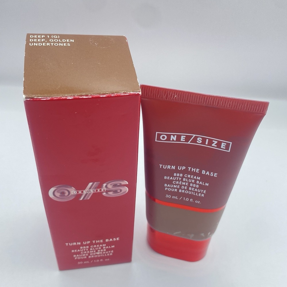 ONE SIZE TURN UP THE BASE BBB CREAM BEAUTY BLUR BALM DEEP 1 (G) 1oz NIB - Picture 2 of 6